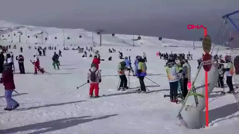 Erciyes'te Sömestir Kayak Tatili Yoğunluğu